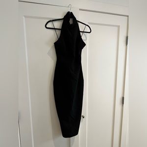 High neck, black Elizabeth & James cocktail dress. Size 2